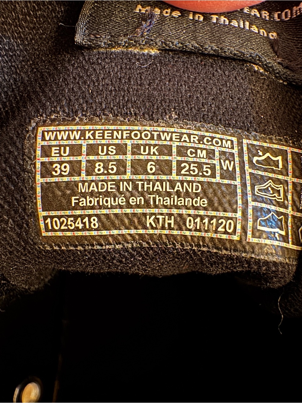 Keen Black Canvas Sneakers with White Toe - Picture 5 of 6